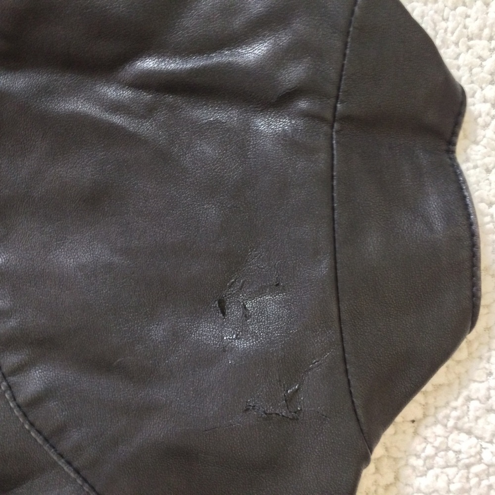 sale Sparkle and fade szM fauxleather jacket - Picture 6 of 8